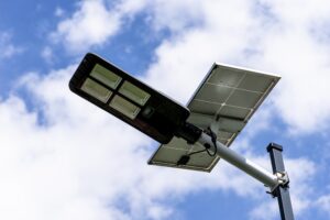 Modern outdoor lighting installation improving home security and nighttime visibility